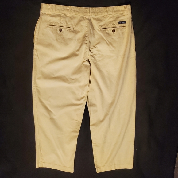 Chaps - Mens Yellow Khaki Pants - Sz 38x30 - Picture 3 of 6
